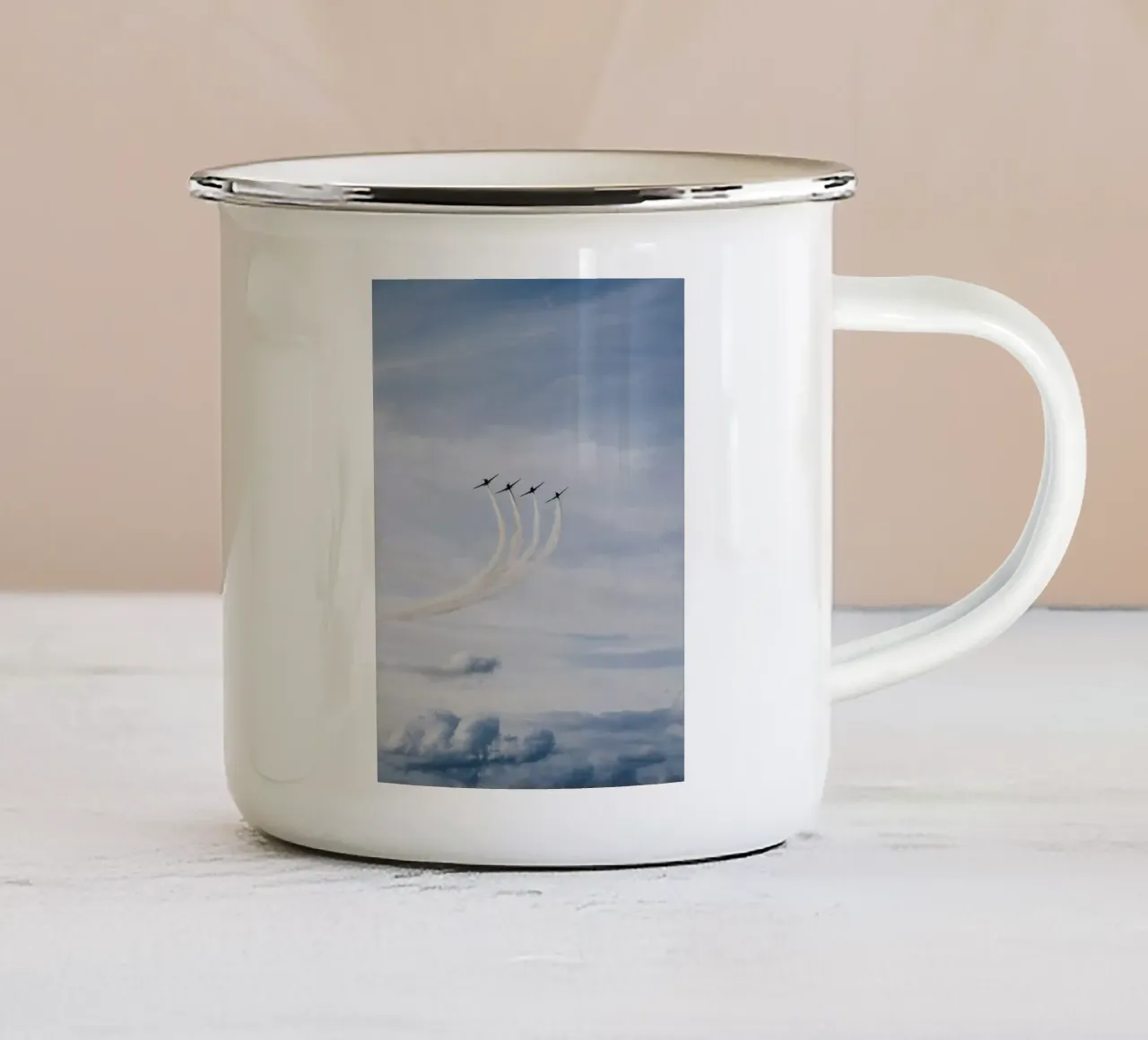 team up plane tazza in smalto da feny