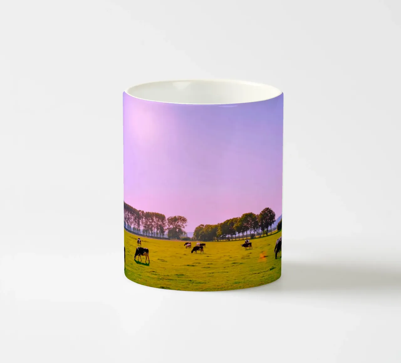 Vita verde, latte bianco tazza in ceramica da Nature's Palette