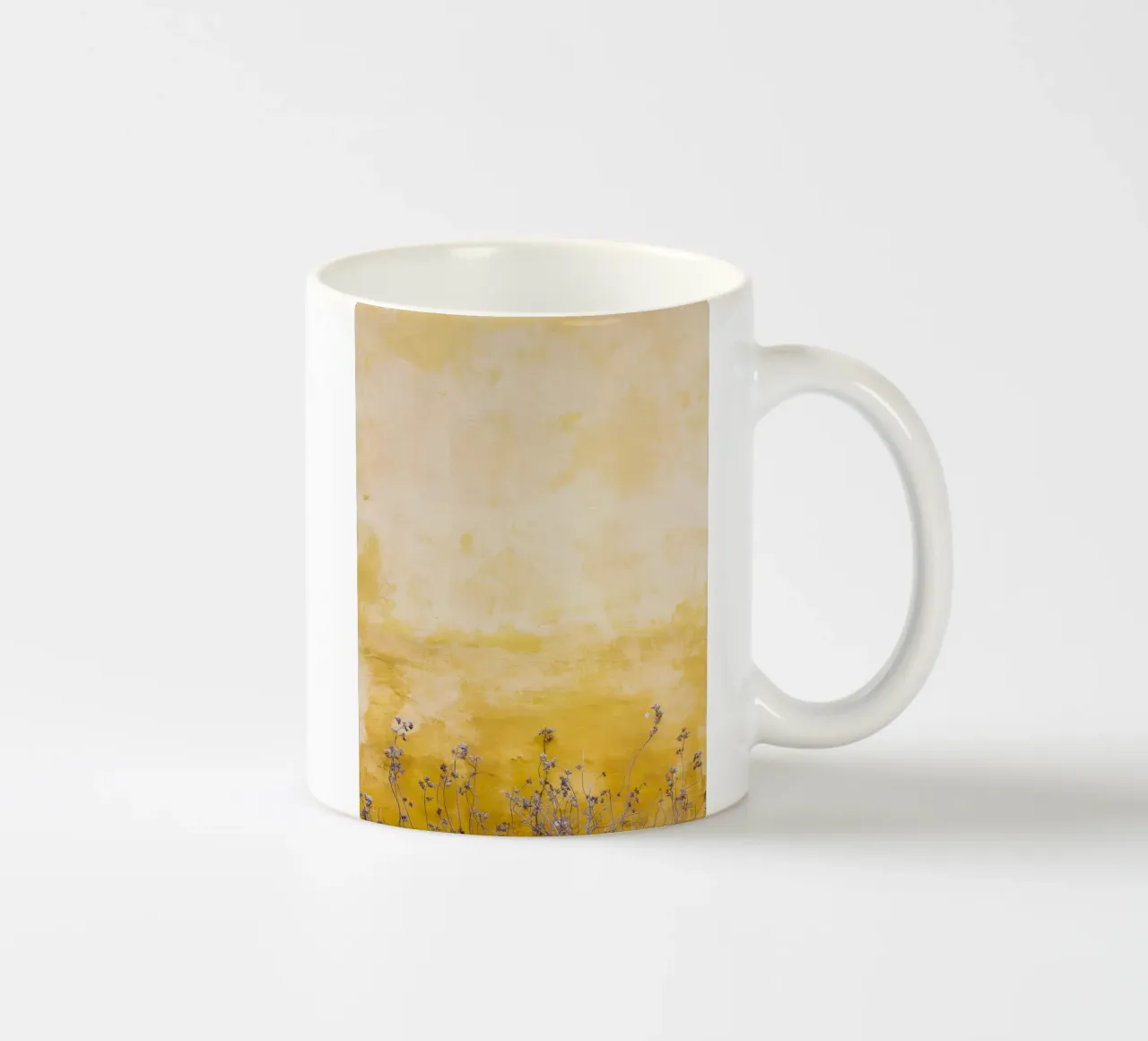 tall grass in yellow shade tazza in ceramica da feny