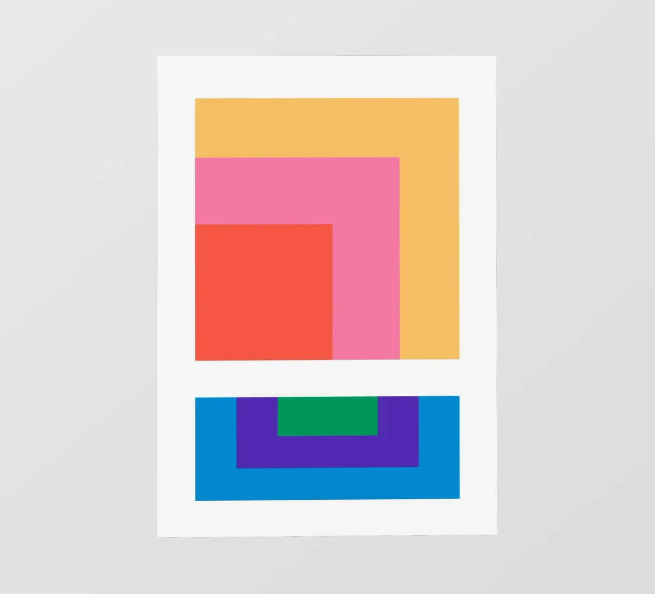 Square retro gradient pellicola backlit da galihstudio