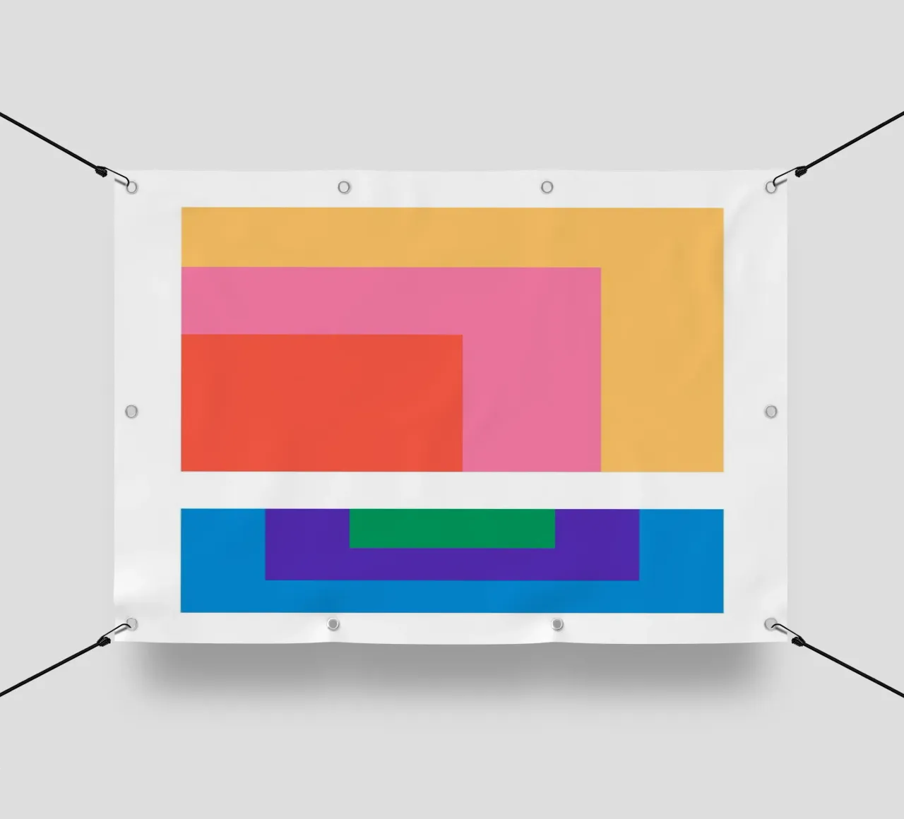 Square retro gradient telo in pvc da galihstudio