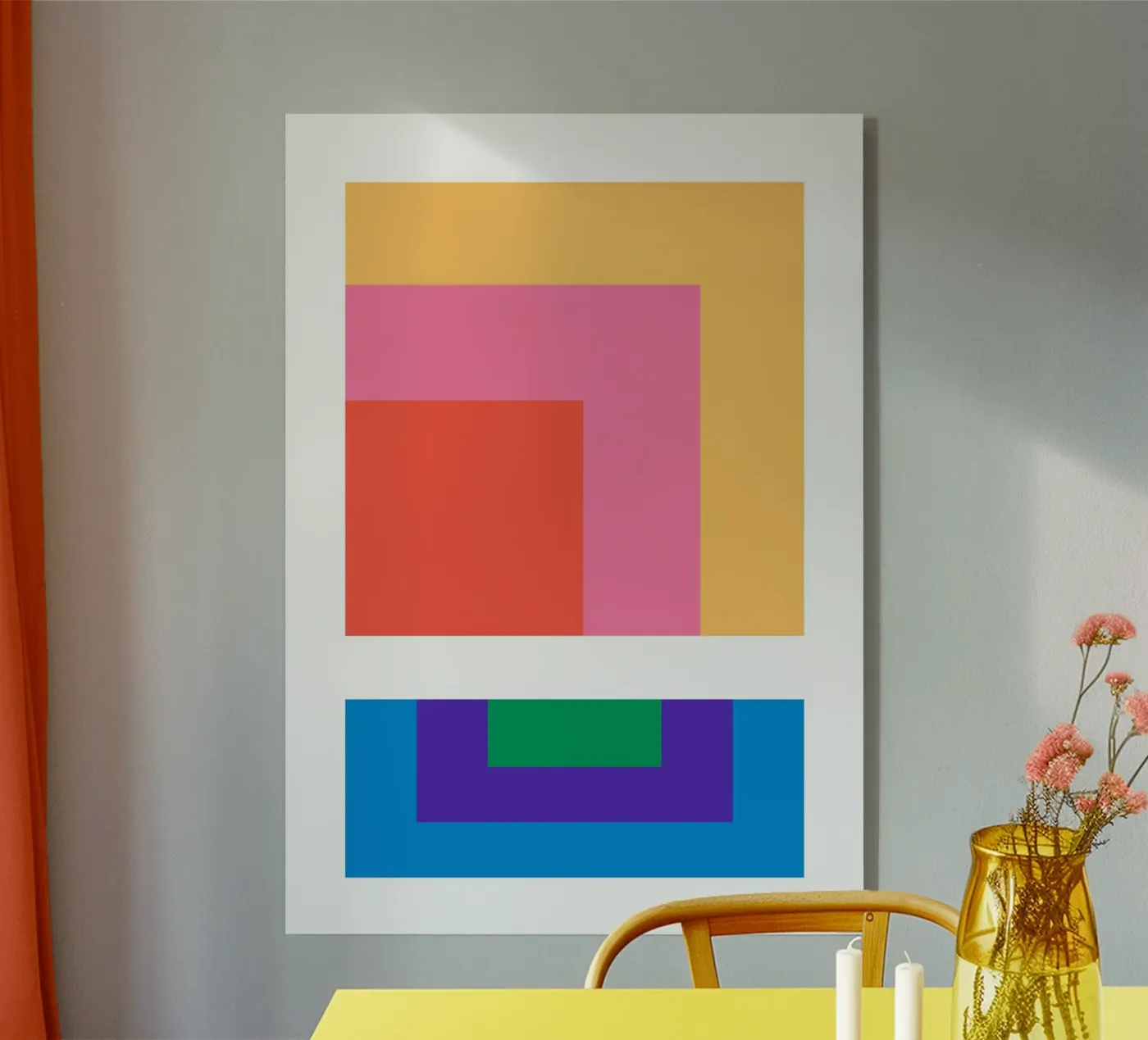 Square retro gradient plexiglass da galihstudio