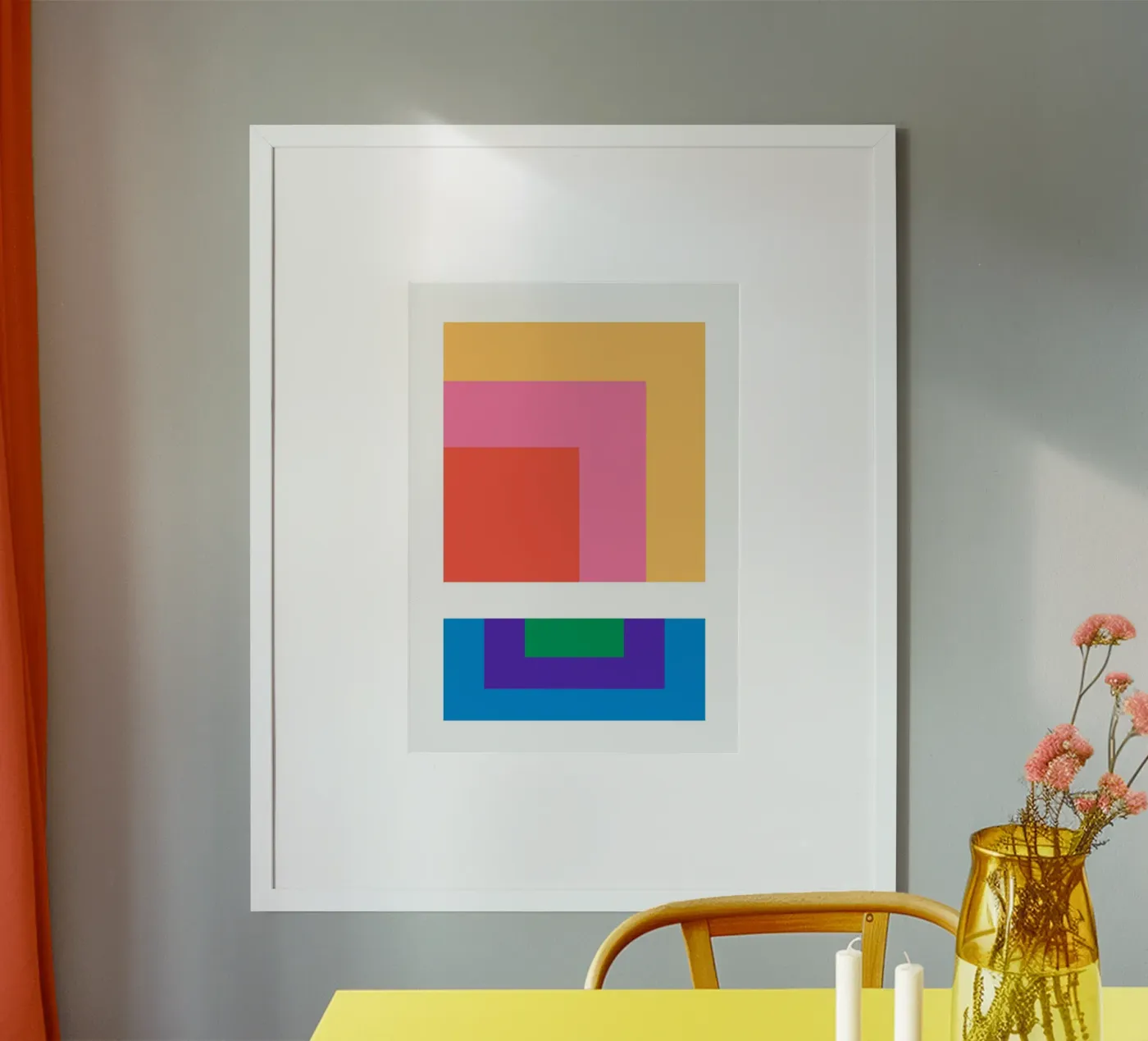 Square retro gradient poster da galihstudio