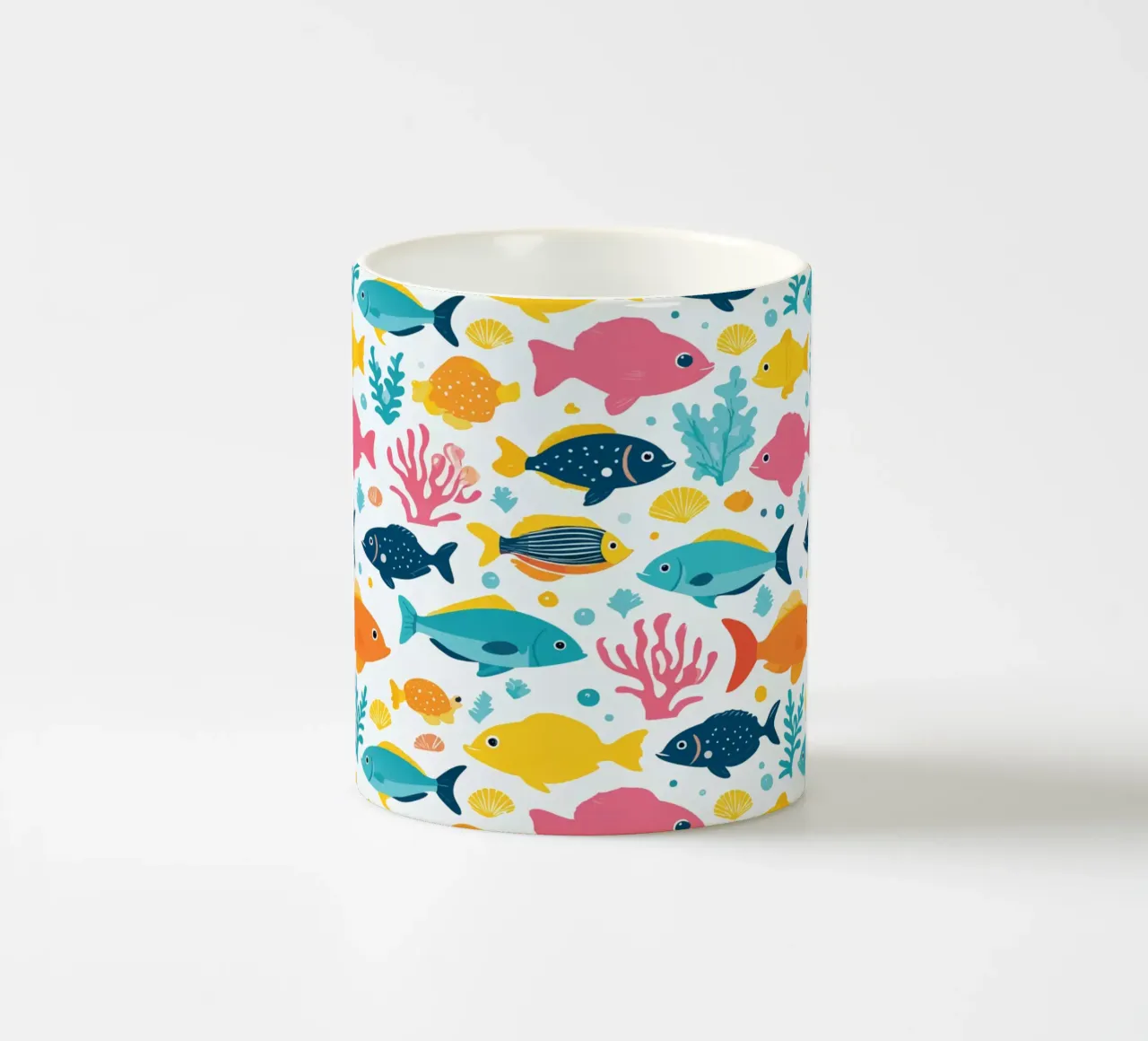 Mondo sommerso - Modello di pesce 2 tazza in ceramica da Hightown Design