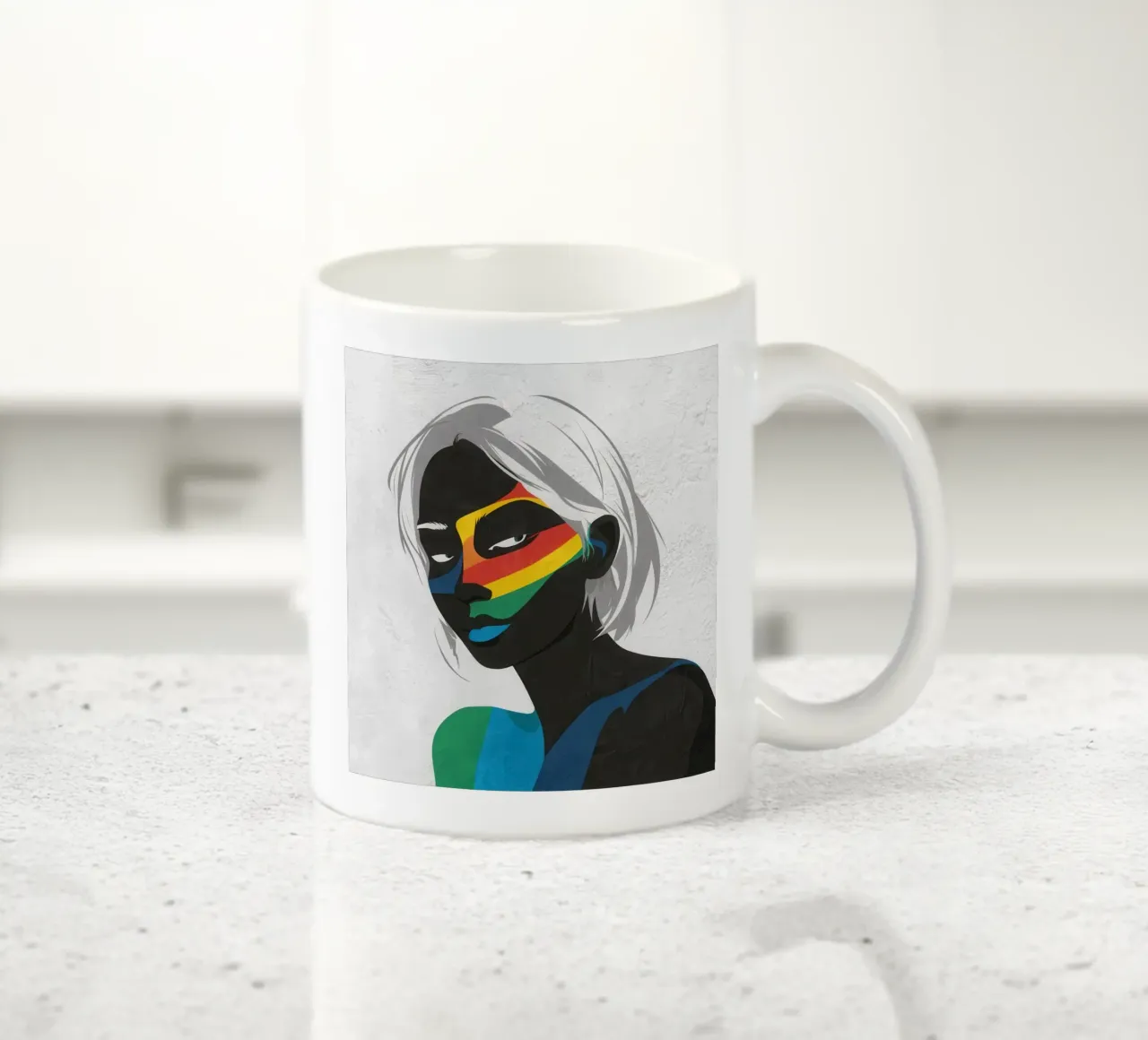 Orgoglio dello sguardo prismatico tazza in ceramica da Katarsis Mann