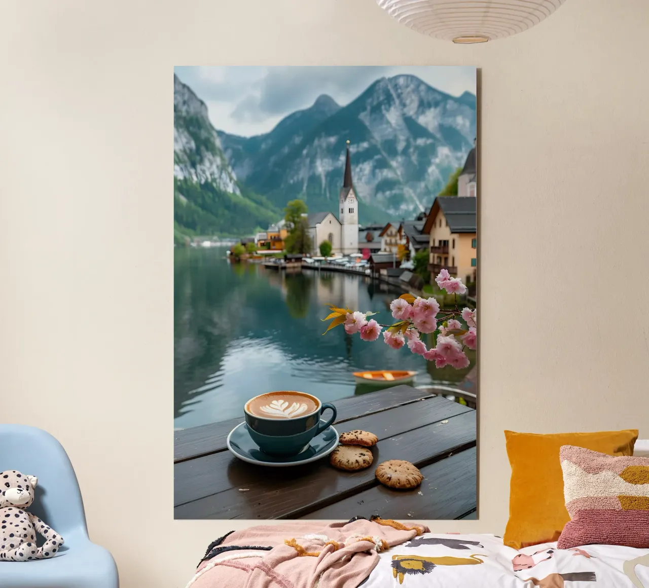 Divertimento sul lago di Hallstatt alluminio dibond da M-Ulrich-Digital Art