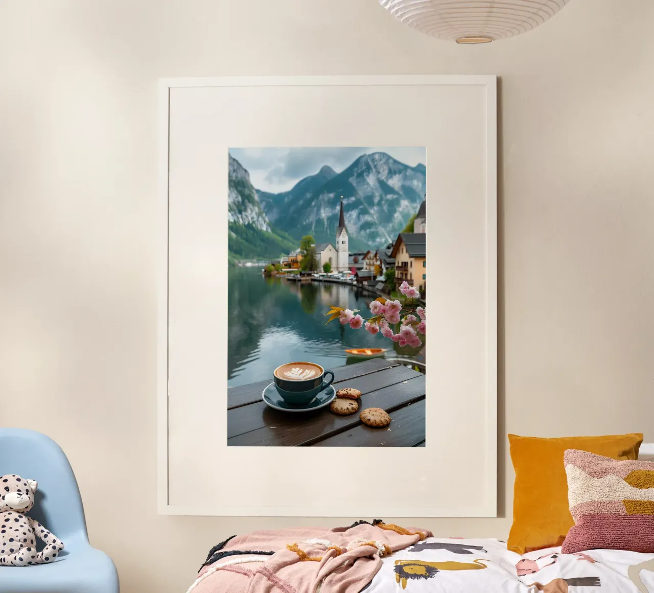 Divertimento sul lago di Hallstatt carta hahnemühle da M-Ulrich-Digital Art
