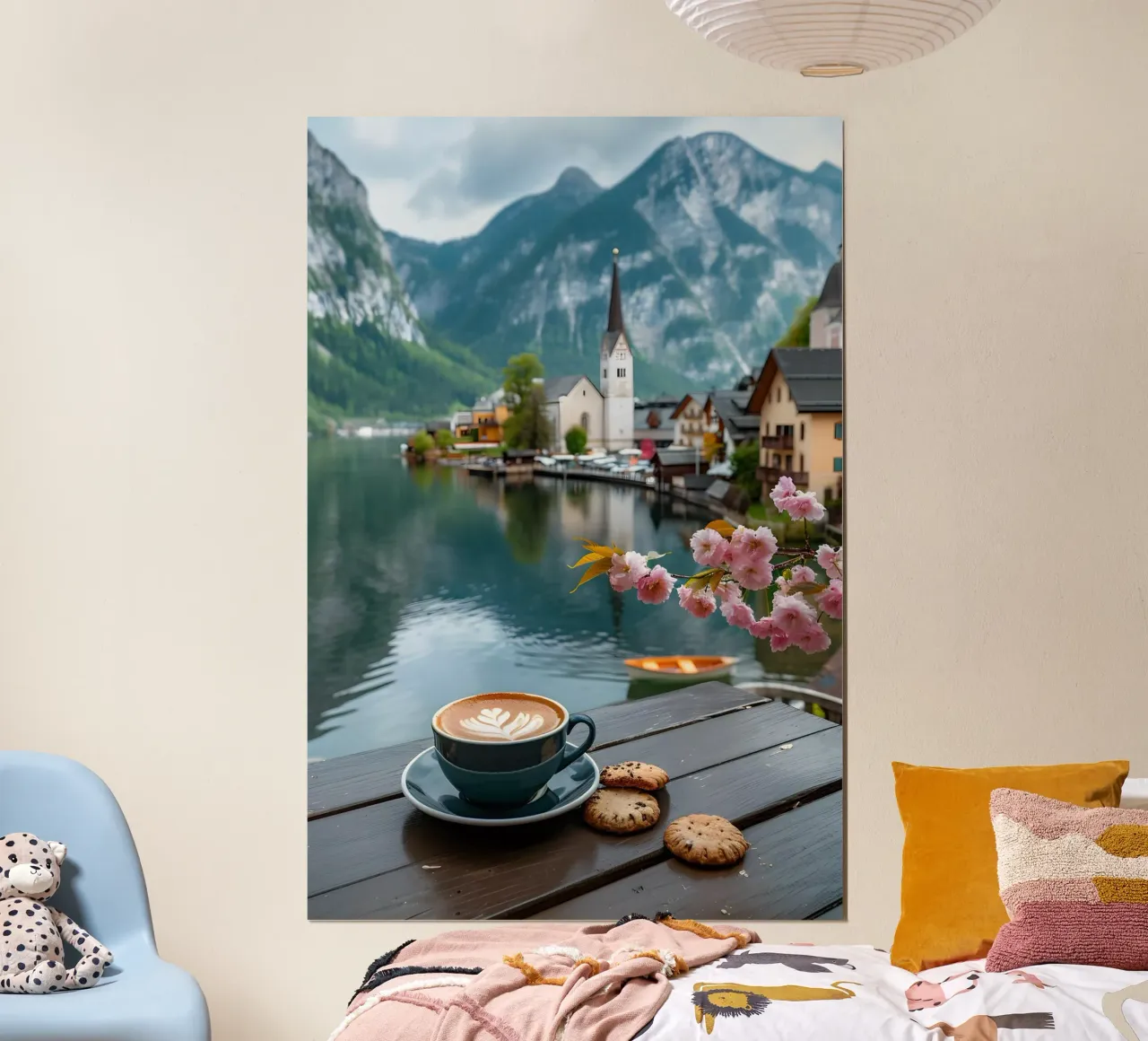 Divertimento sul lago di Hallstatt carta hahnemühle da M-Ulrich-Digital Art