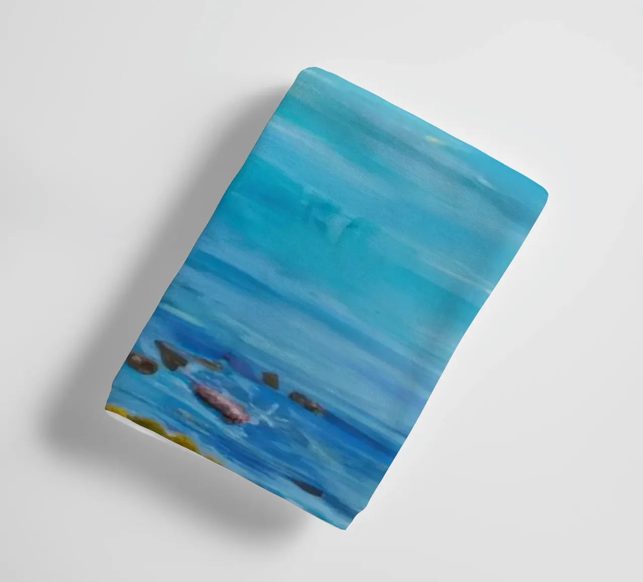 Scogliere di Azure Bay asciugamano da bagno da Angkasa Mist