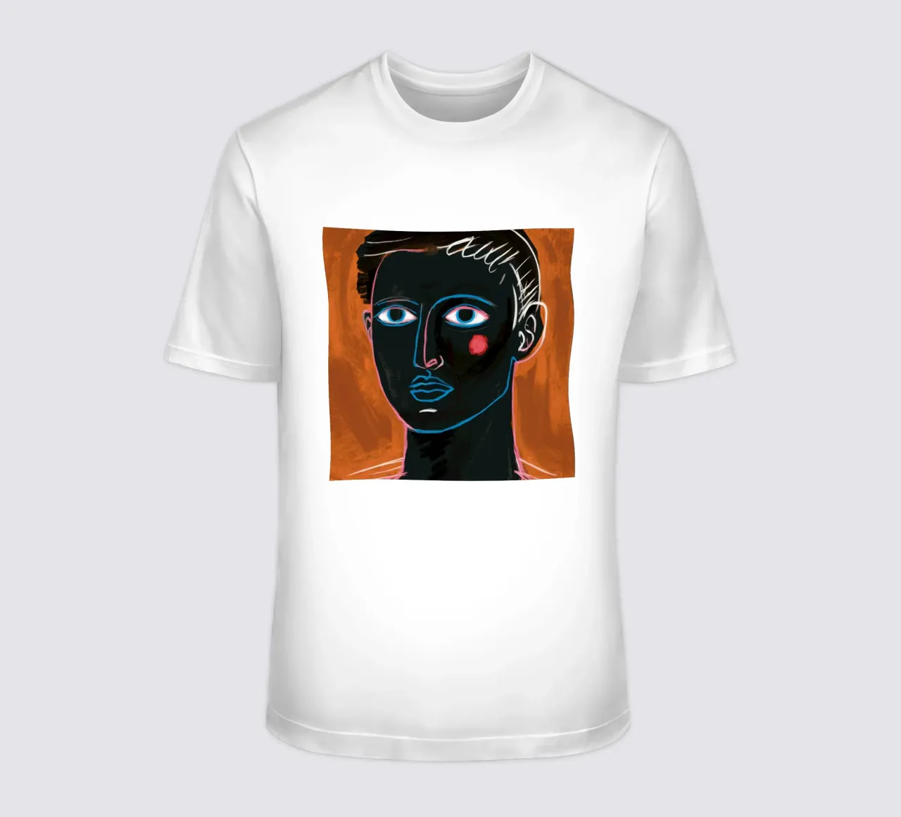 Espressione con occhi di fuoco t-shirt da Katarsis Mann