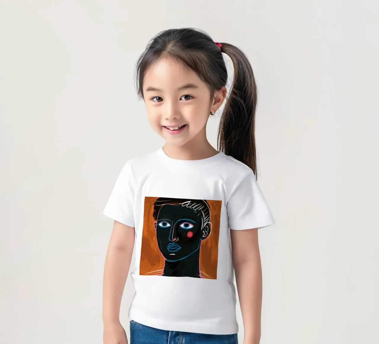 Espressione con occhi di fuoco t-shirt bambini da Katarsis Mann
