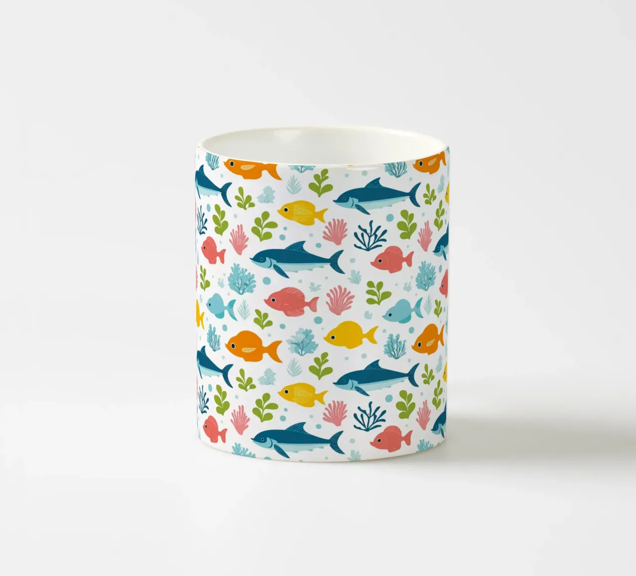 Mondo sommerso - Modello di pesce 3 tazza in ceramica da Hightown Design