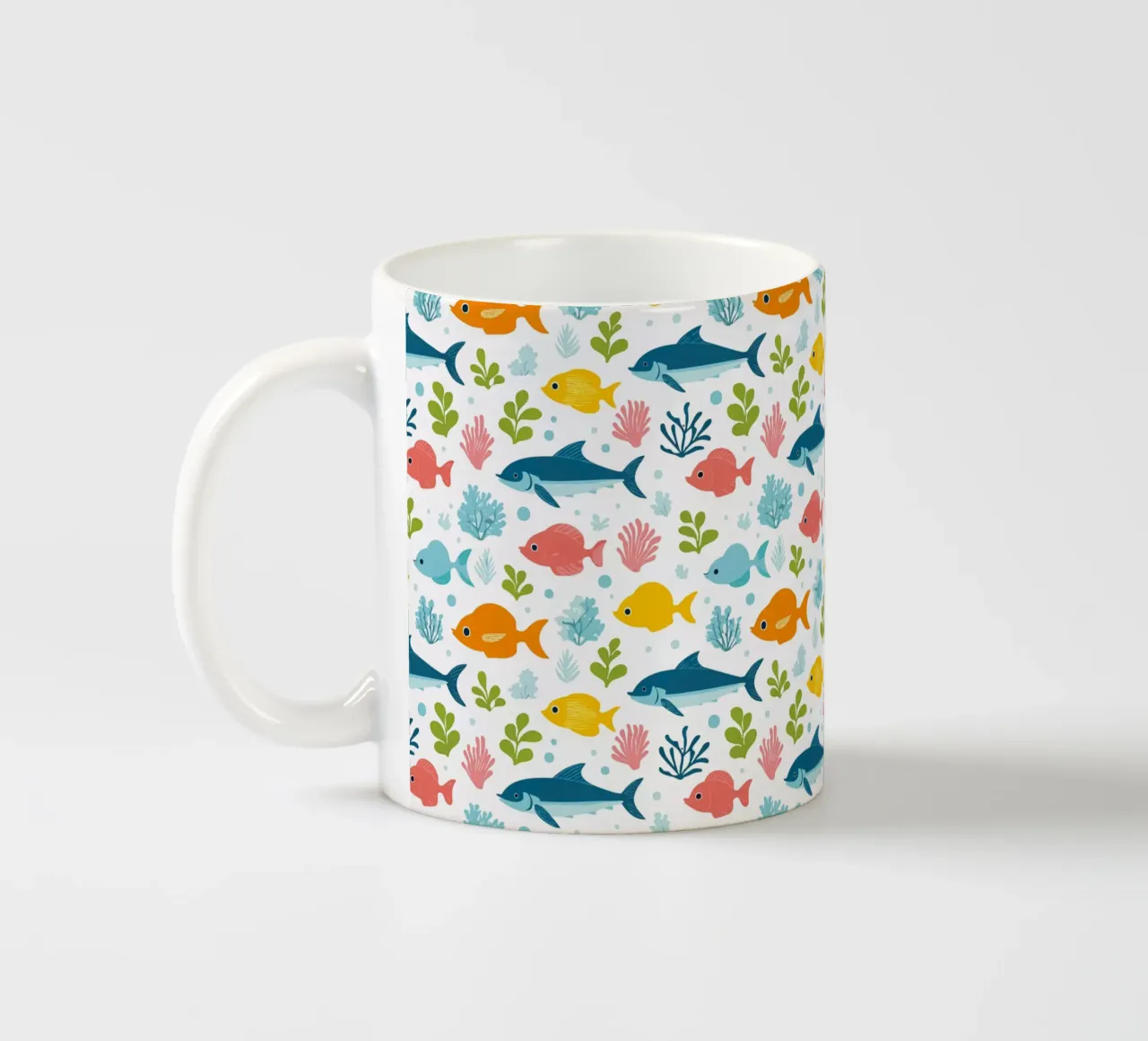 Mondo sommerso - Modello di pesce 3 tazza in ceramica da Hightown Design