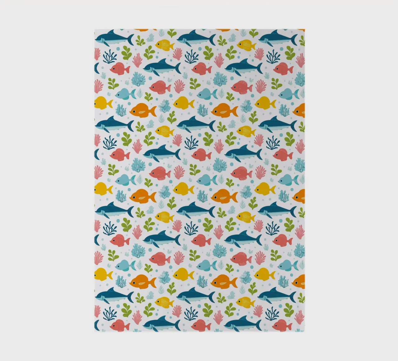 Underwater World - Fish Pattern 3 notebook by Hightown Design