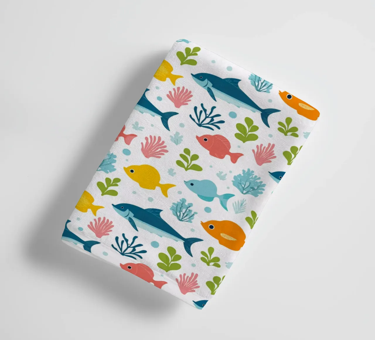 Mondo sommerso - Modello di pesce 3 asciugamano da bagno da Hightown Design