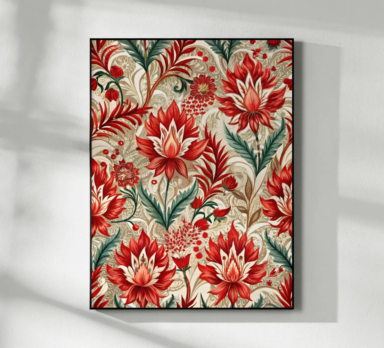 Stravaganza floreale cremisi plexiglass da Artistic-shop