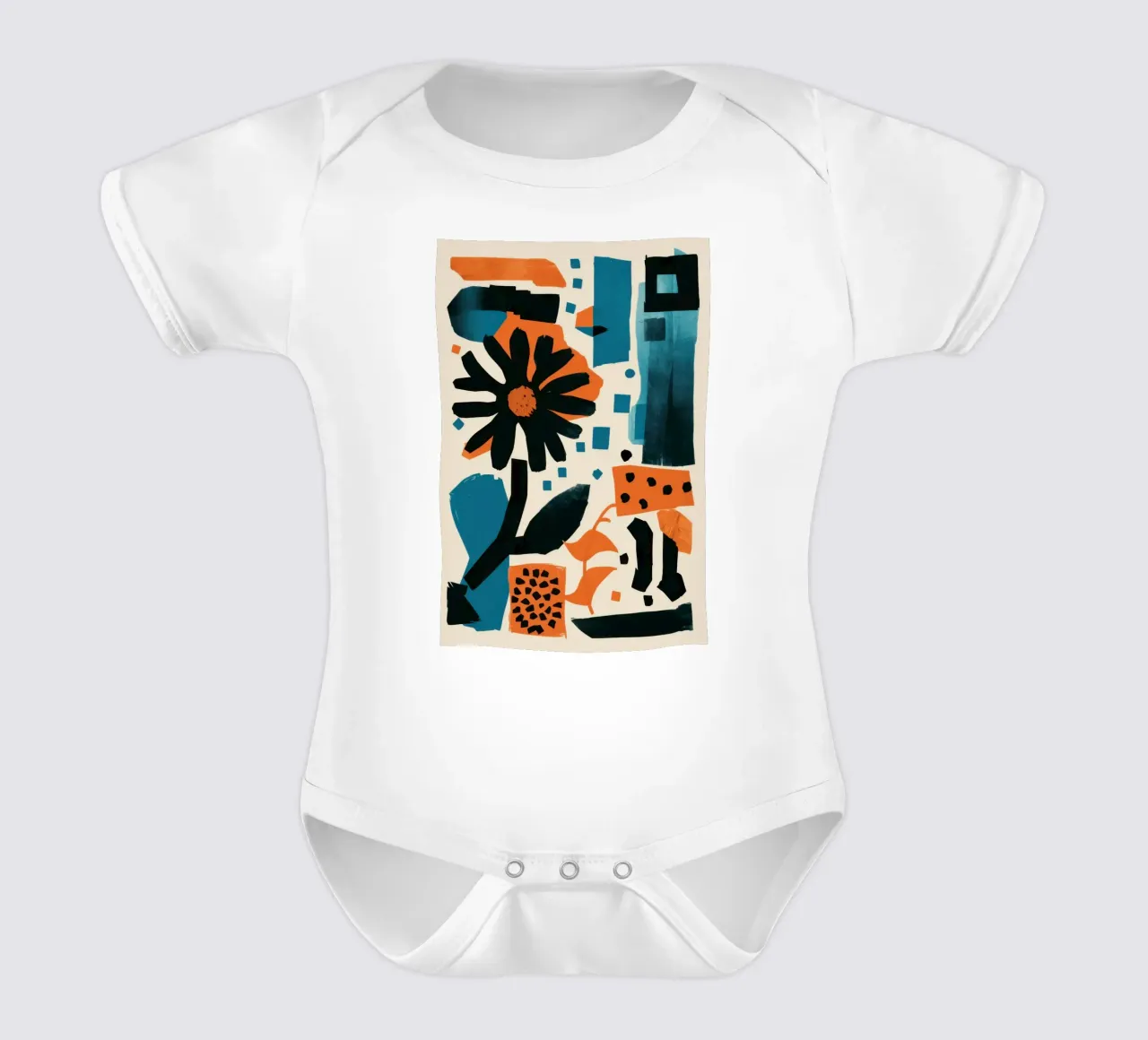 Grafica Noir Bloom body neonato maniche corte da Kala Martir