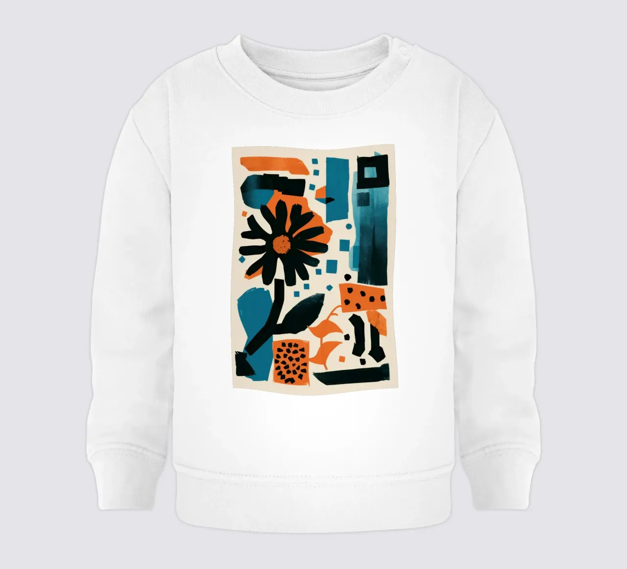 Grafica Noir Bloom felpa neonato da Kala Martir