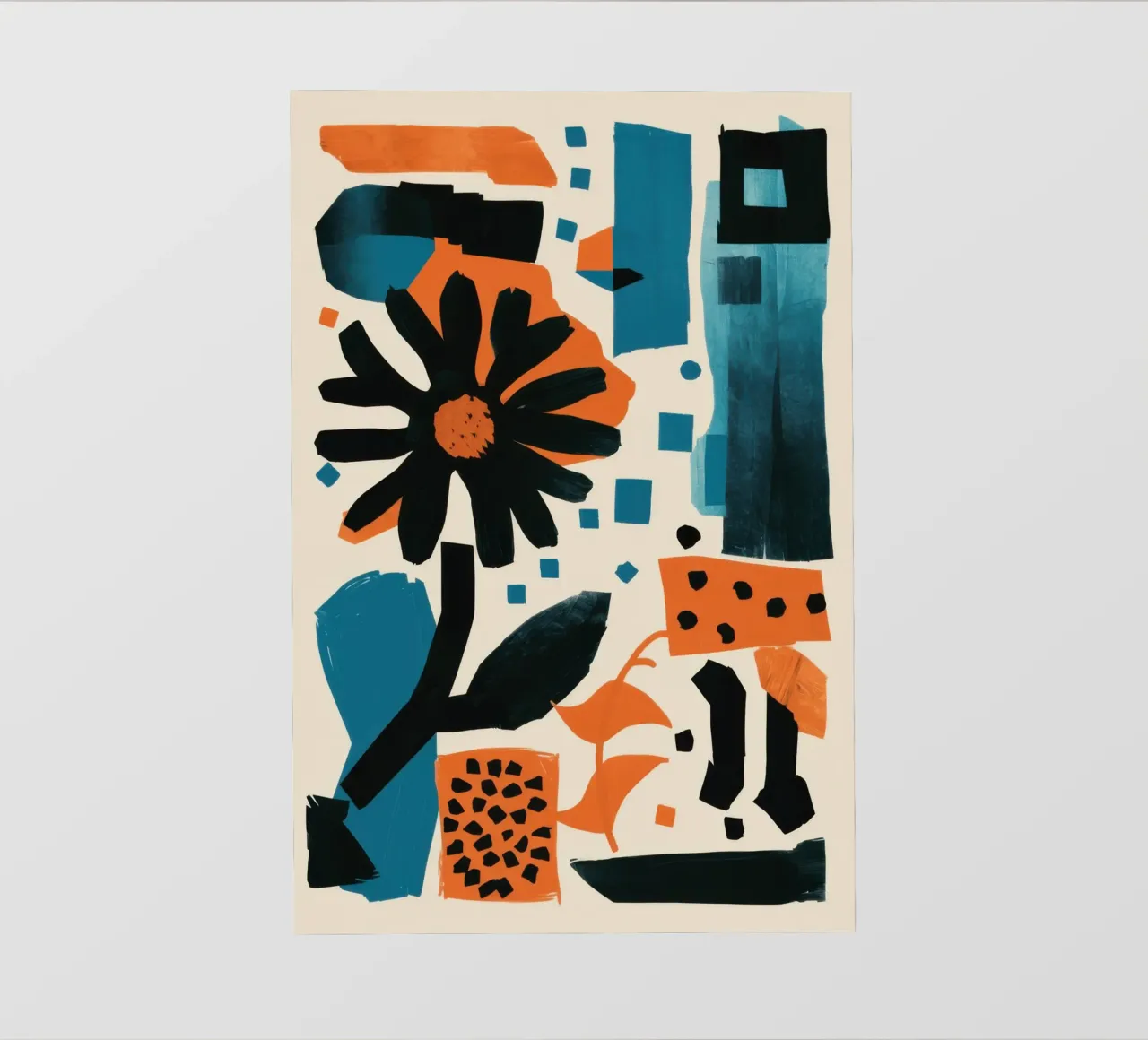 Grafica Noir Bloom telo in pvc da Kala Martir