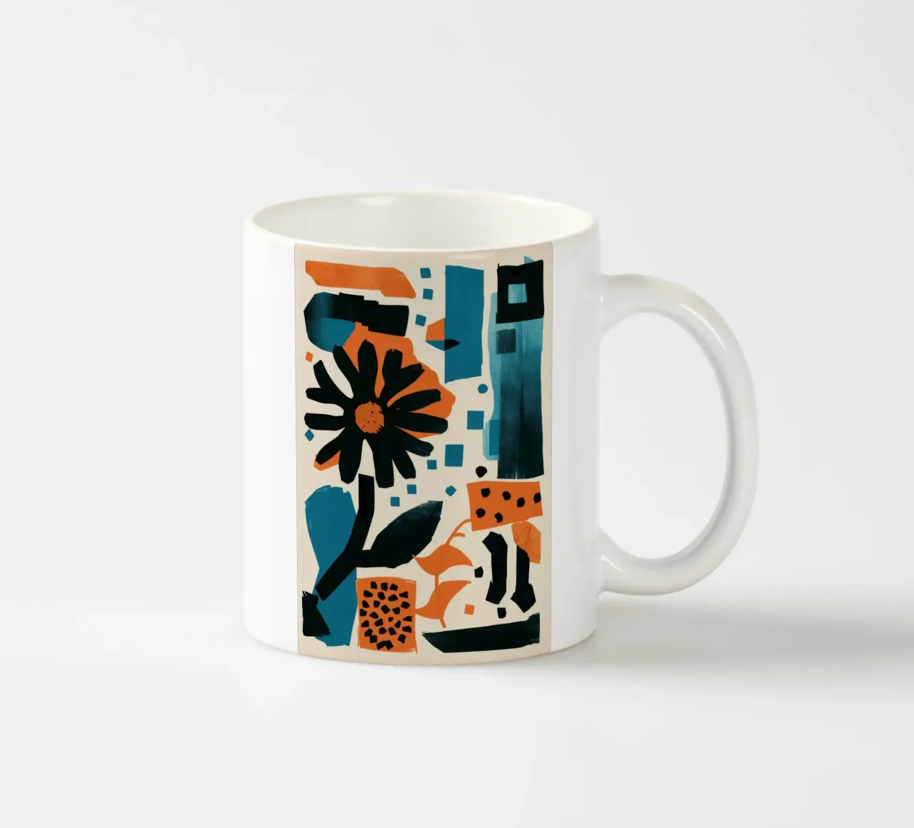Grafica Noir Bloom tazza in ceramica da Kala Martir