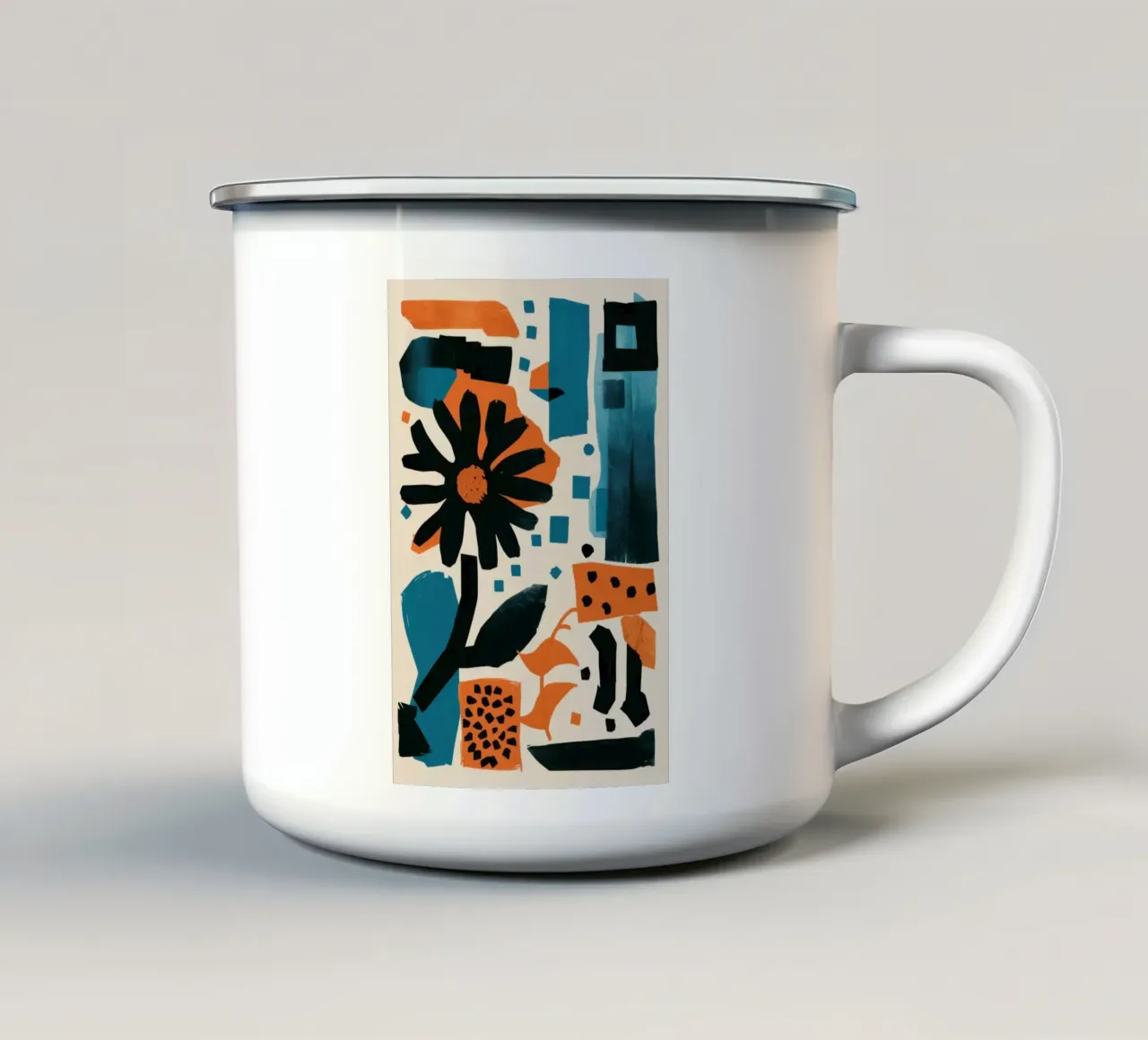 Grafica Noir Bloom tazza in smalto da Kala Martir