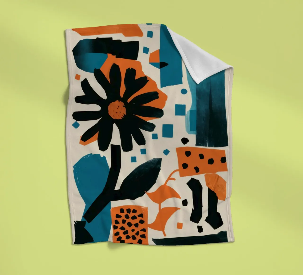 Grafica Noir Bloom coperta in pile da Kala Martir