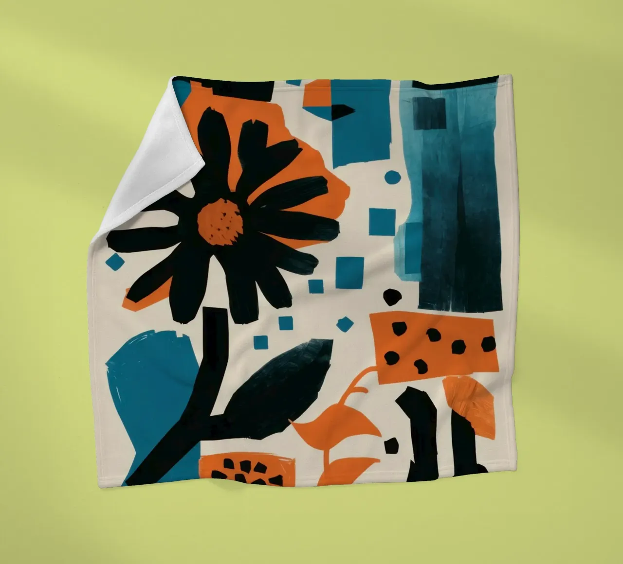 Grafica Noir Bloom coperta in pile da Kala Martir