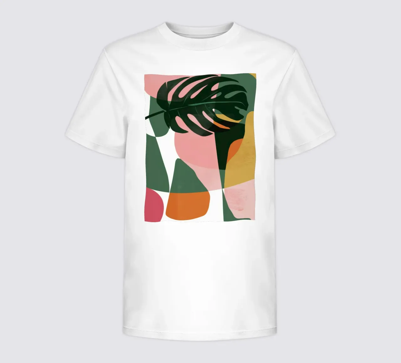 Patchwork di foglie geometriche t-shirt bambini da Kala Martir