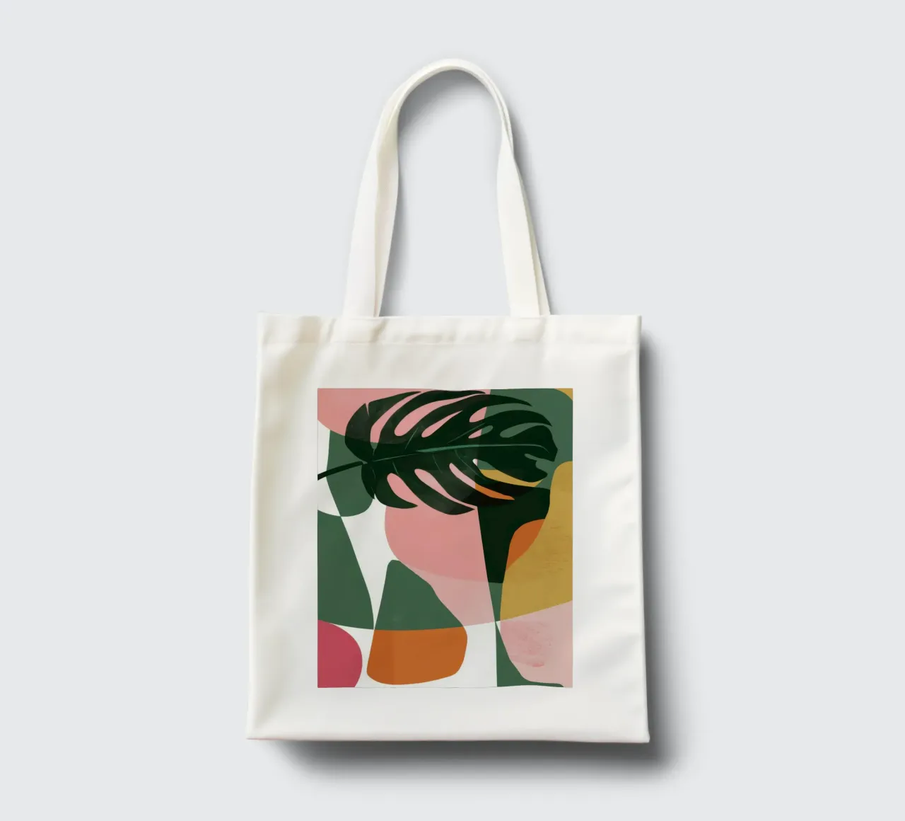 Patchwork di foglie geometriche borsa in juta da Kala Martir