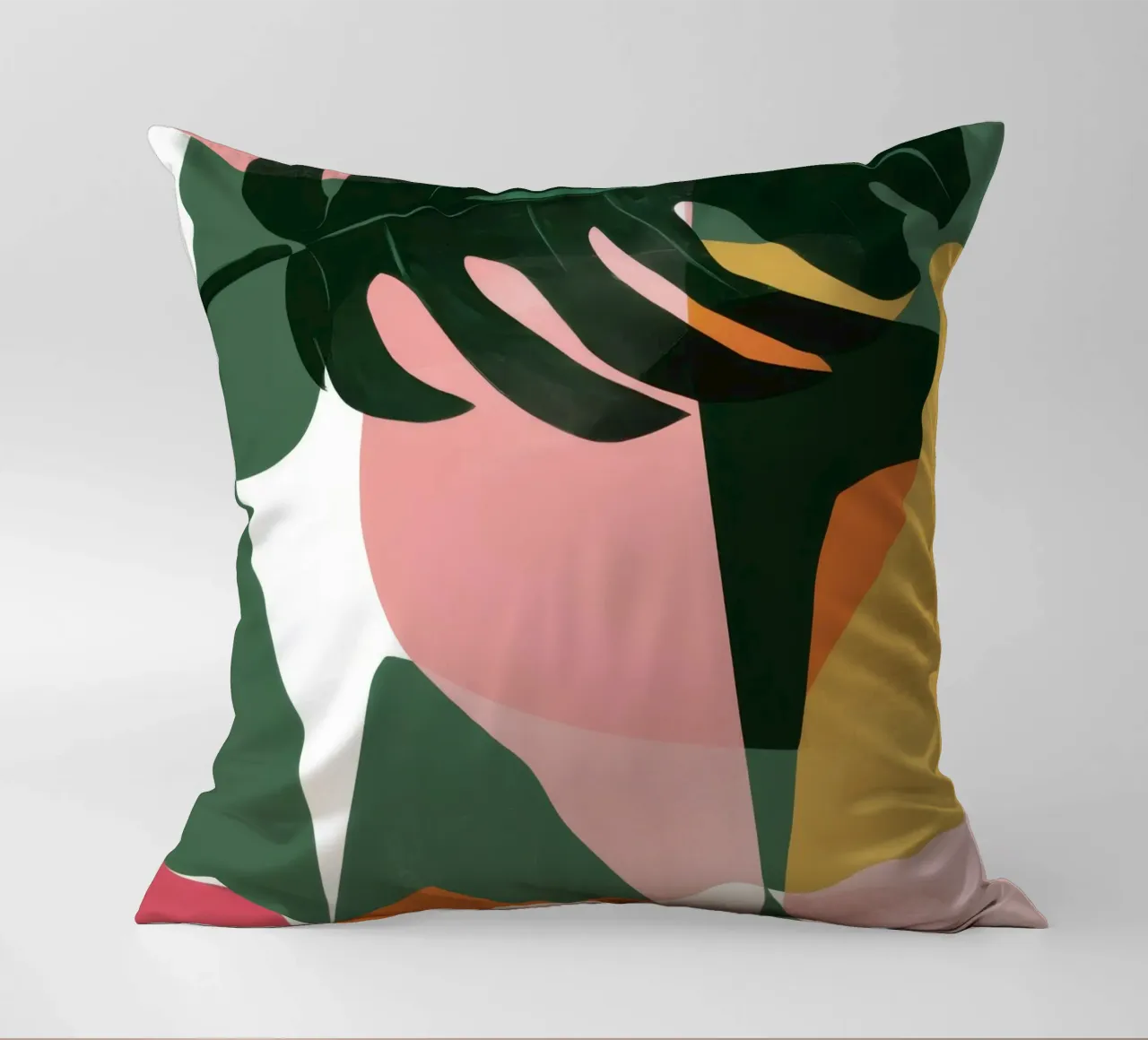 Patchwork di foglie geometriche cuscino da Kala Martir