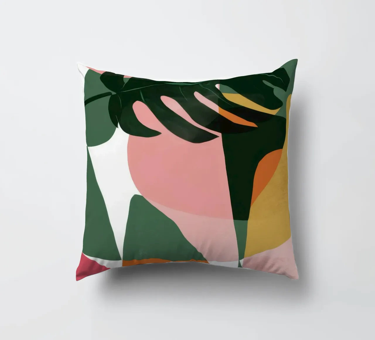 Patchwork di foglie geometriche cuscino da Kala Martir