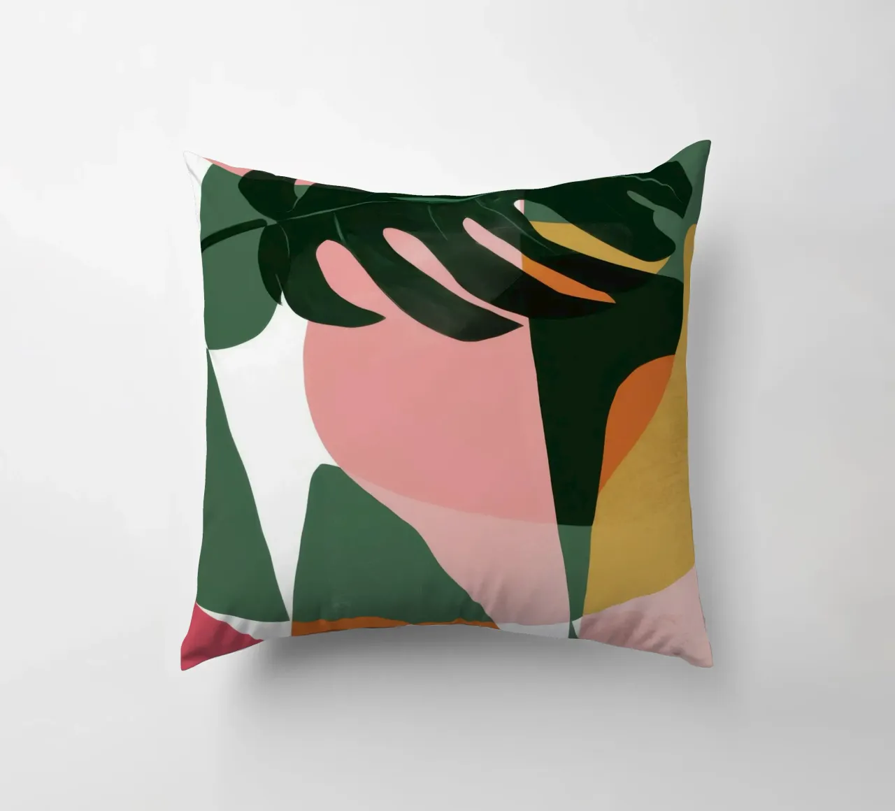 Patchwork di foglie geometriche cuscino da Kala Martir