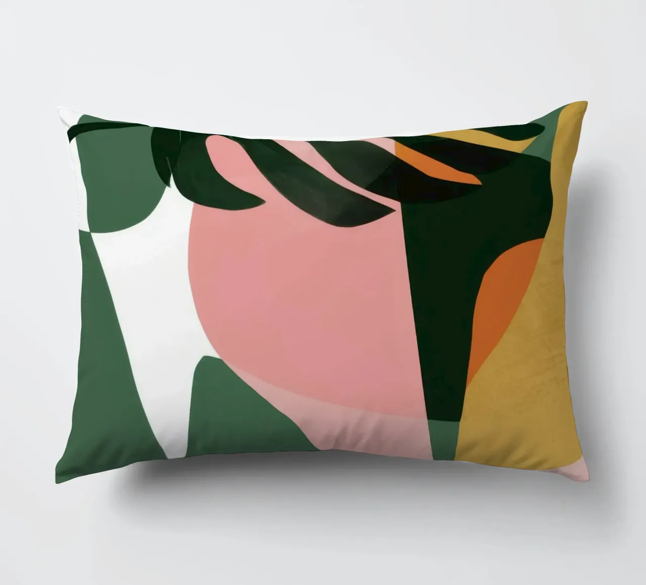Patchwork di foglie geometriche cuscino da Kala Martir