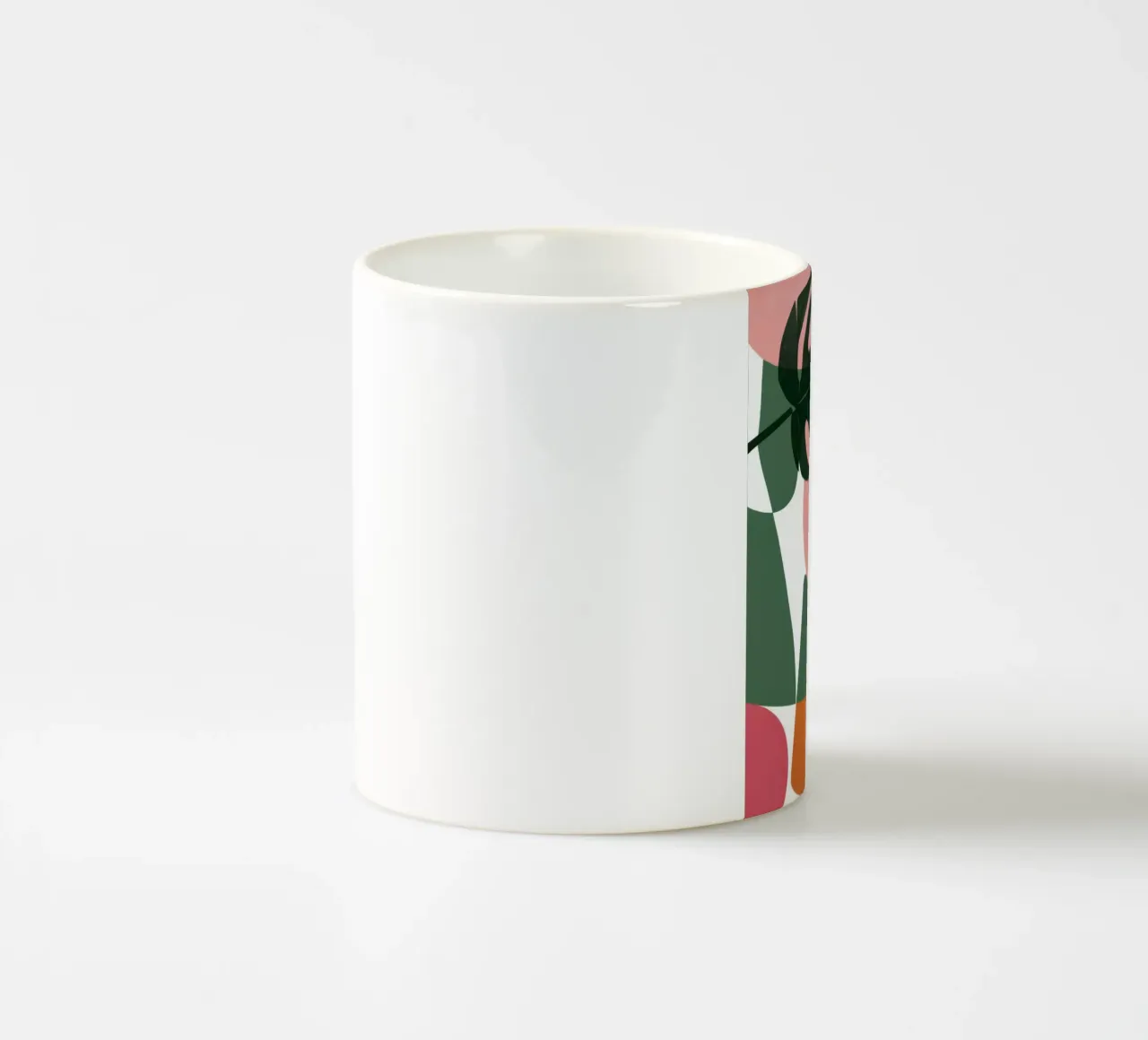 Patchwork di foglie geometriche tazza in ceramica da Kala Martir