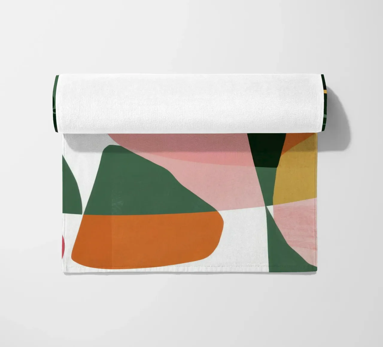 Patchwork di foglie geometriche telo mare da Kala Martir