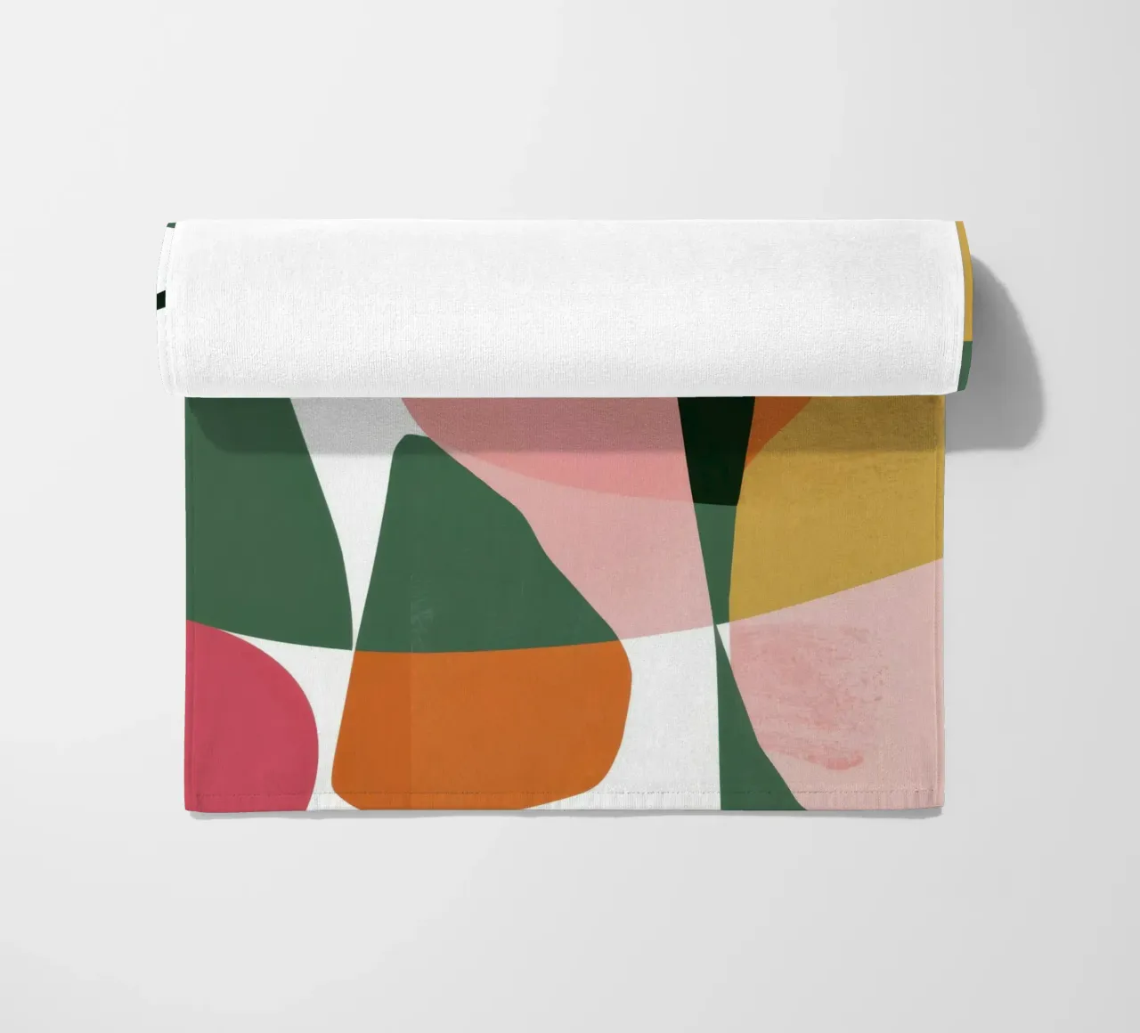 Patchwork di foglie geometriche telo mare da Kala Martir