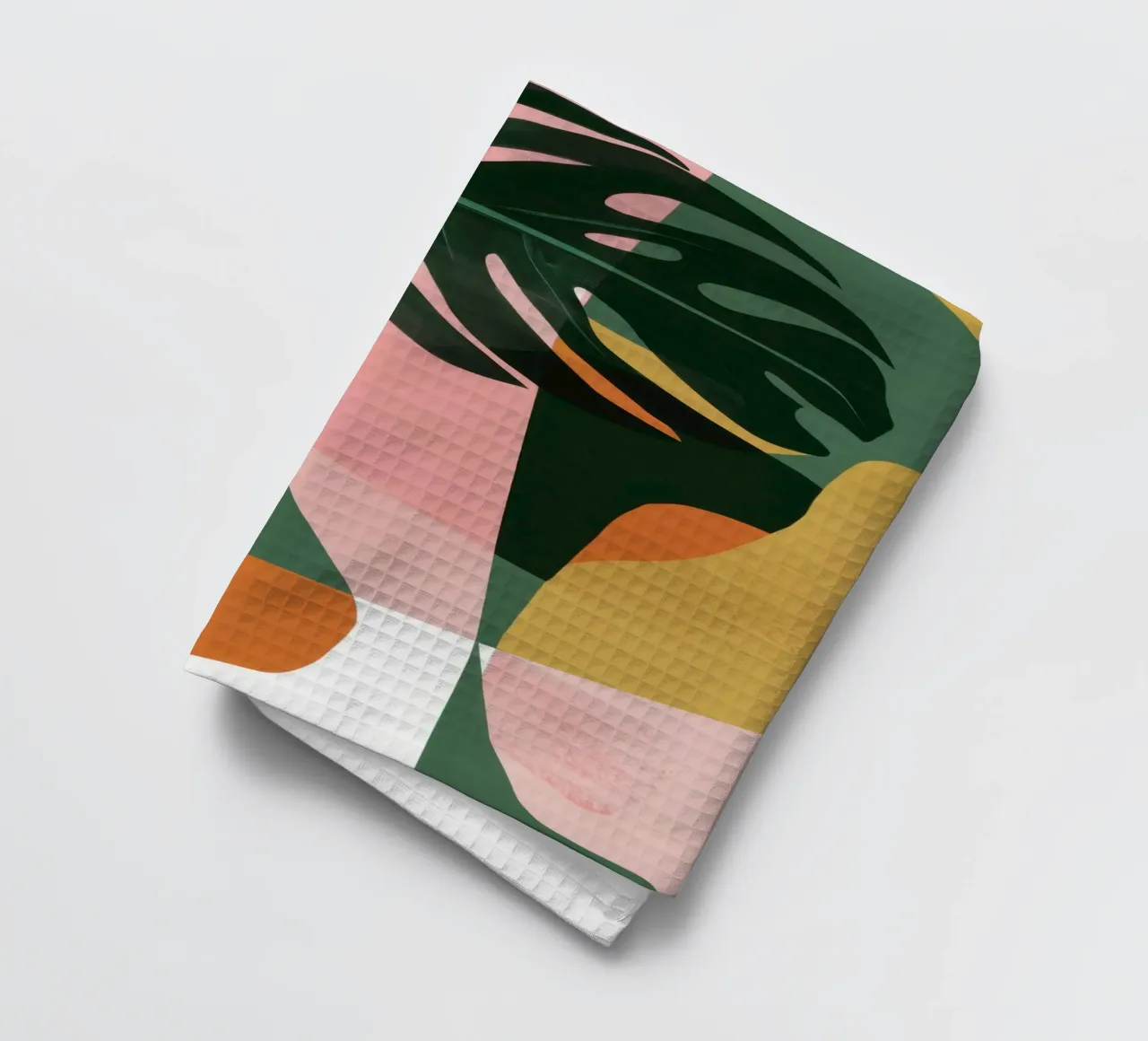 Patchwork di foglie geometriche canovaccio da cucina da Kala Martir