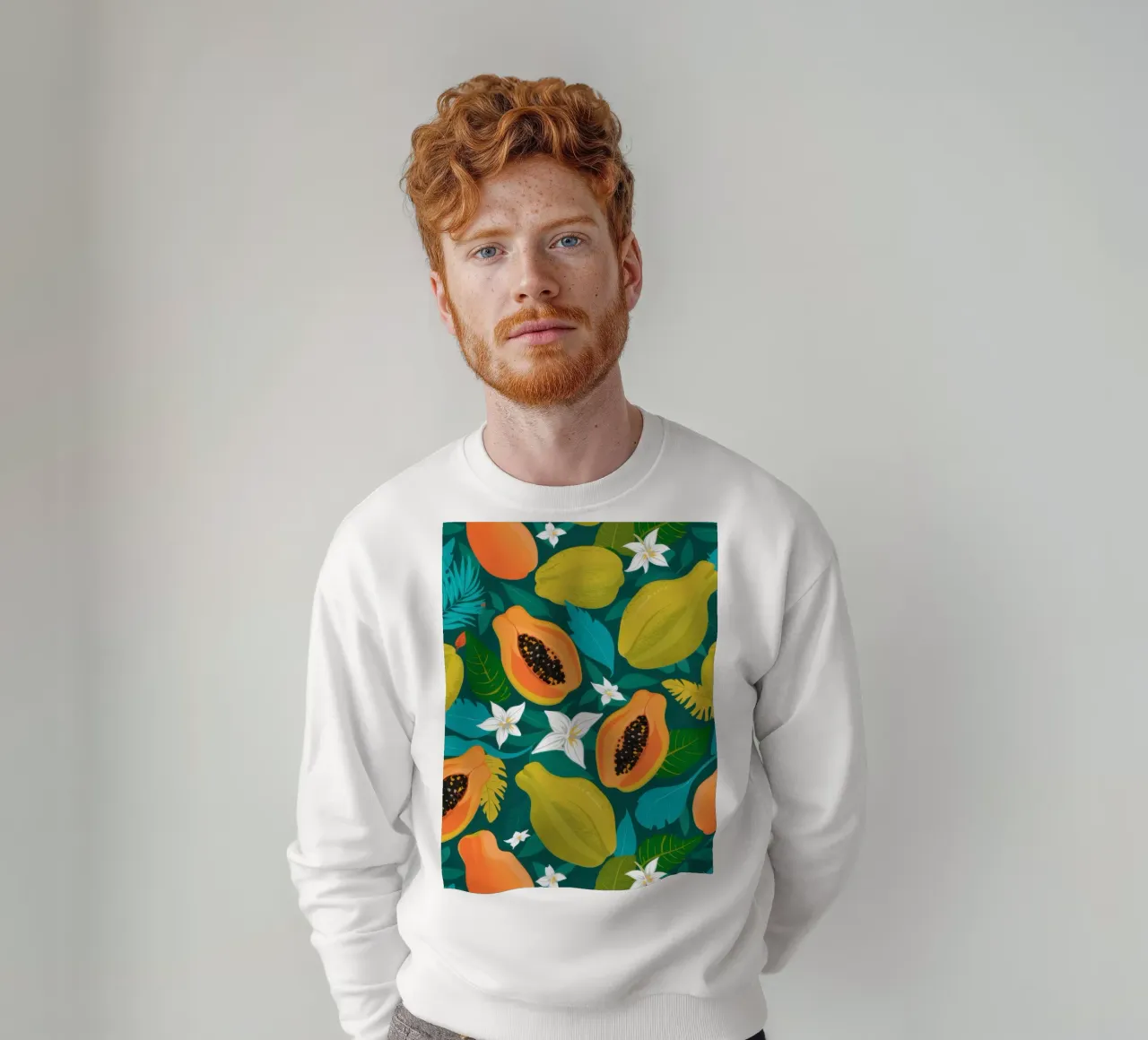 Papaya Jungle Pattern sudadera de Kala Martir