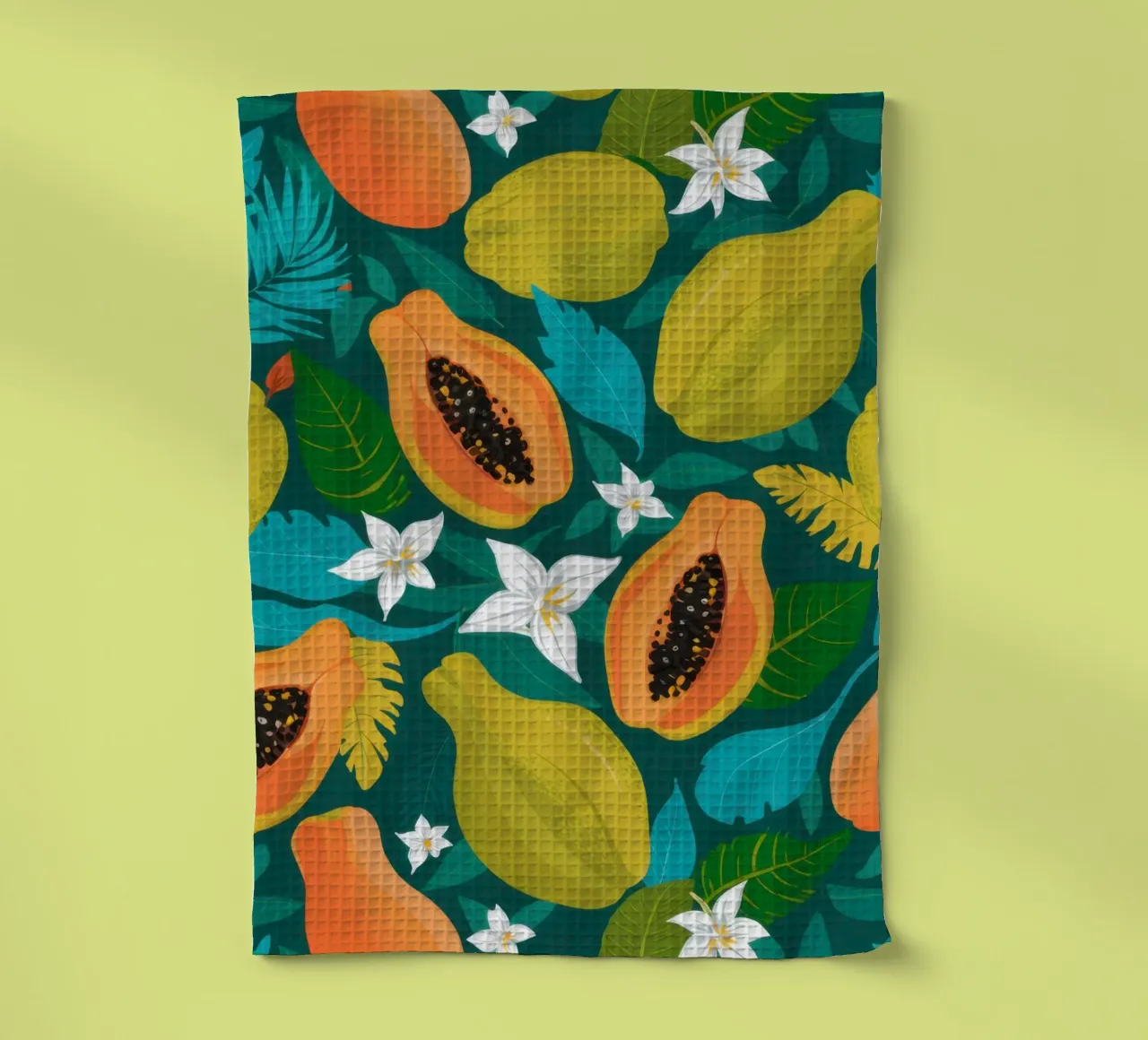 Papaye Jungle Pattern torchon de Kala Martir