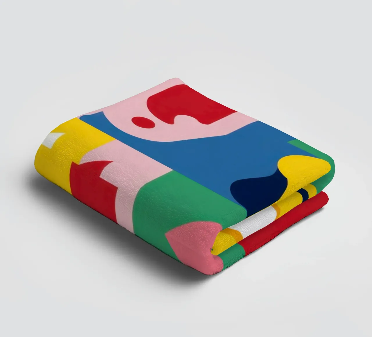 Deconstructed Face Grid towel by Halo Whisper