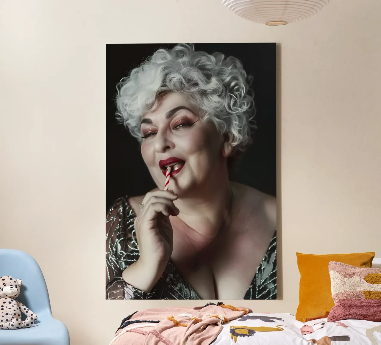 Piacere dello zucchero maturo tela con Cornice a cassetta da M-Ulrich-Digital Art