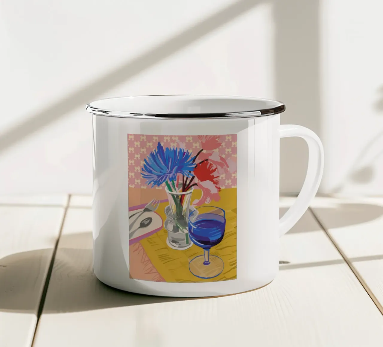 Notturno Vino Quiete tazza in smalto da Halo Whisper