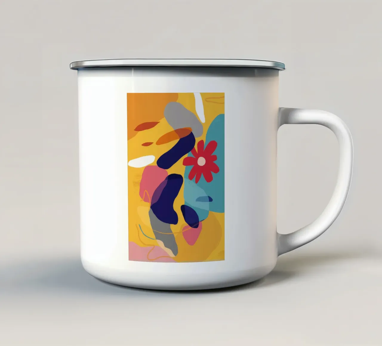 Caos gioioso in fiore tazza in smalto da Halo Whisper