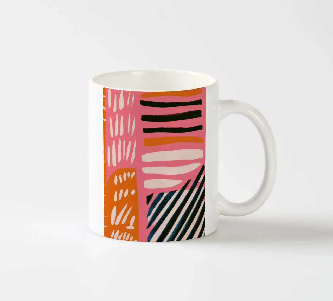 Rapsodia astratta a righe tazza in ceramica da Halo Whisper