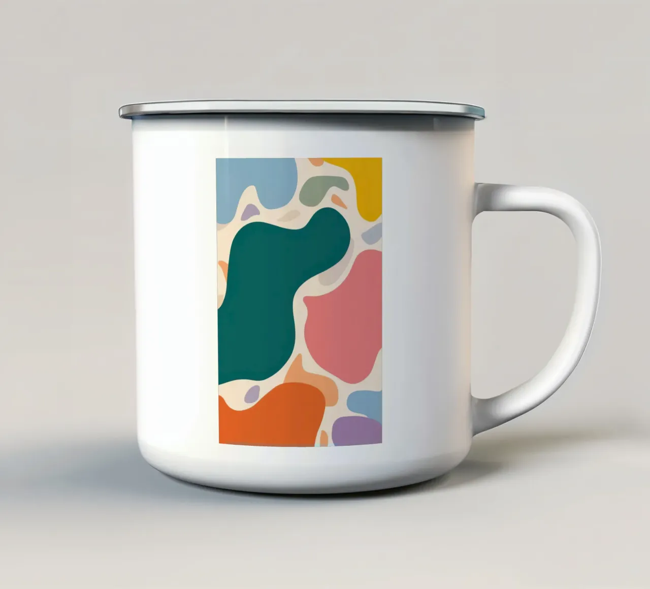 Forme d'onda di smeraldo tazza in smalto da Halo Whisper