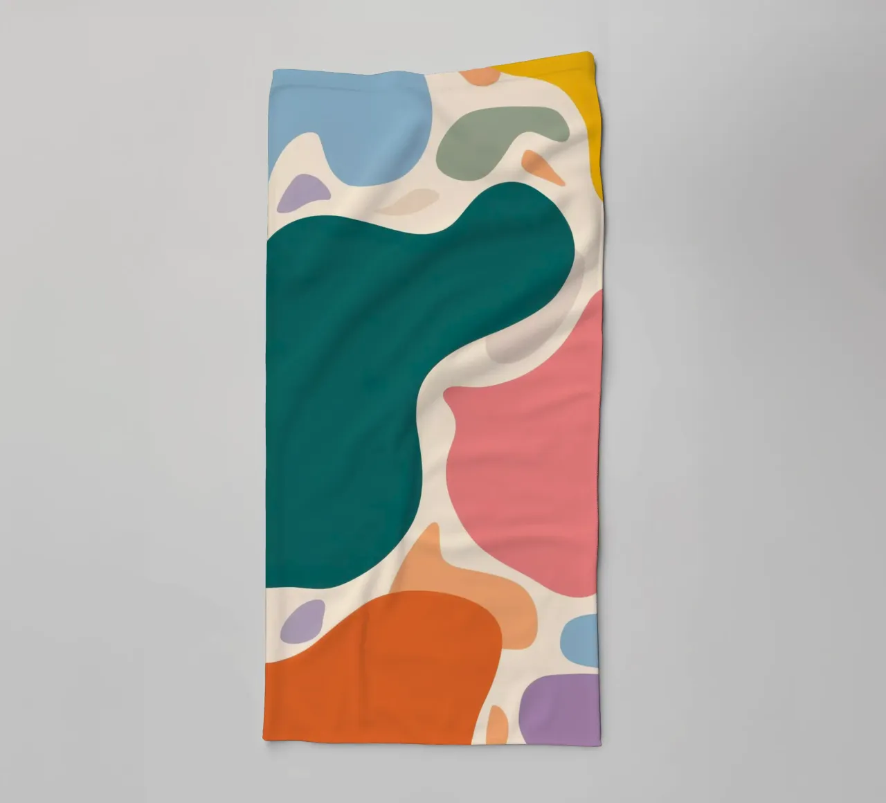 Emerald Wave Forms towel by Halo Whisper