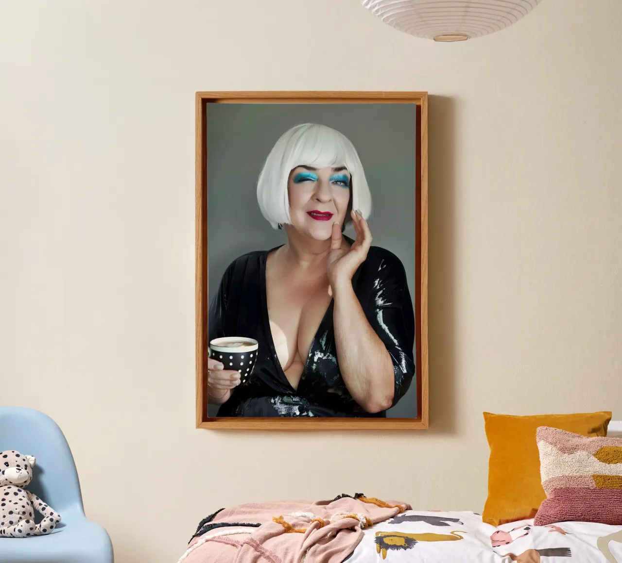 Caffè e altro tela con Cornice a cassetta da M-Ulrich-Digital Art