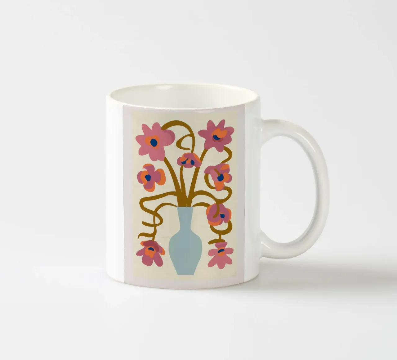 Fiori a stelo stravaganti tazza in ceramica da Halo Whisper