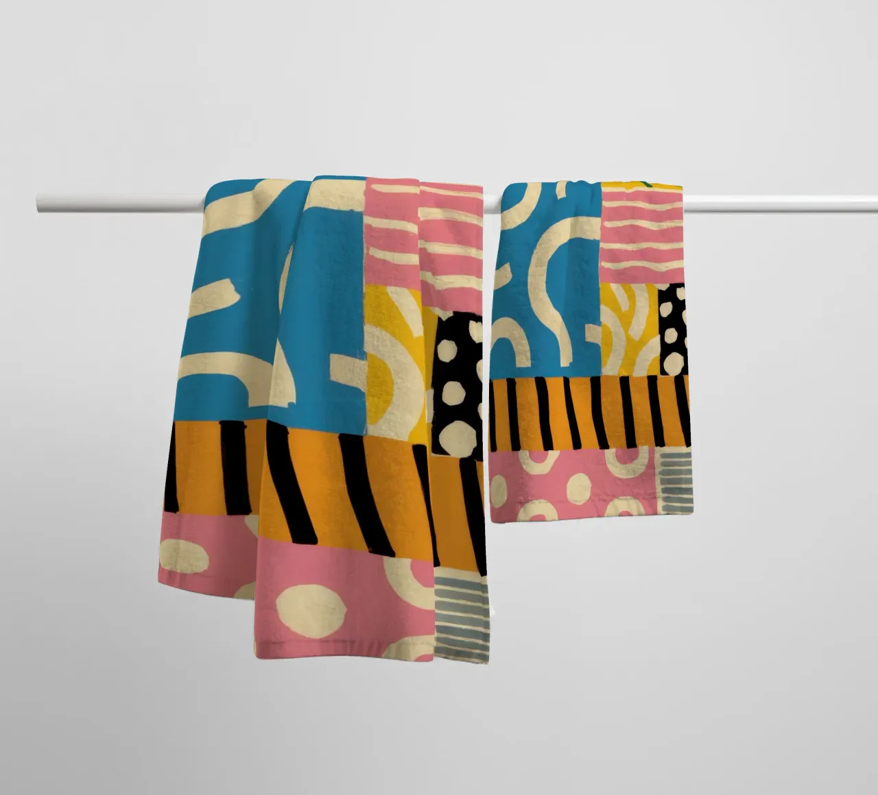 Geometric Pattern Play towel by Halo Whisper