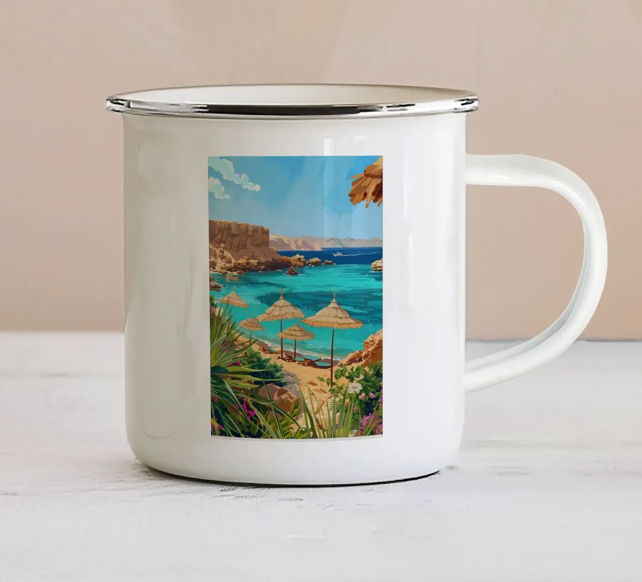 Sharm El-Sheikh tazza in smalto da Travel